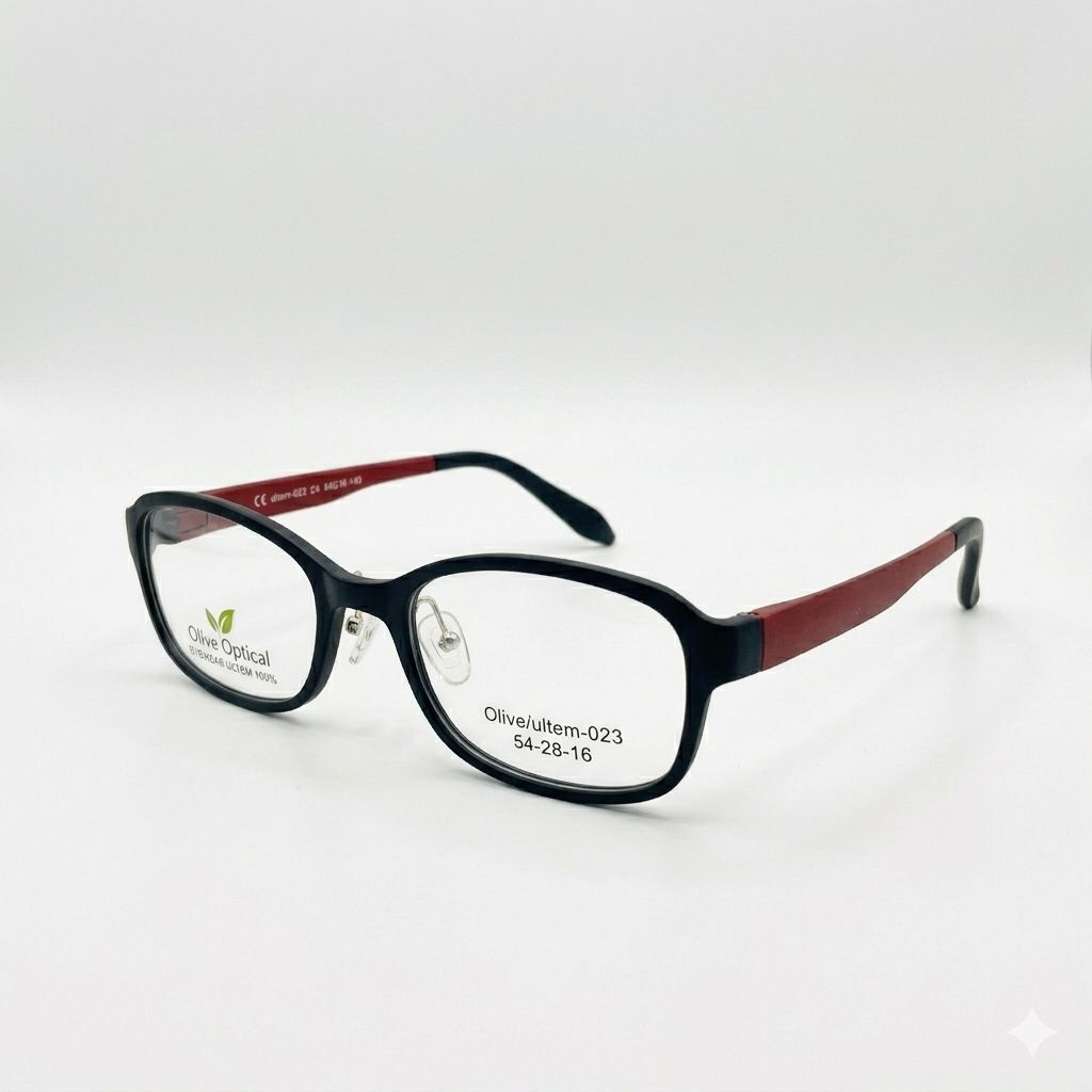 Armazón Oftálmico Olive Optical ultem-023 Negro/Rojo