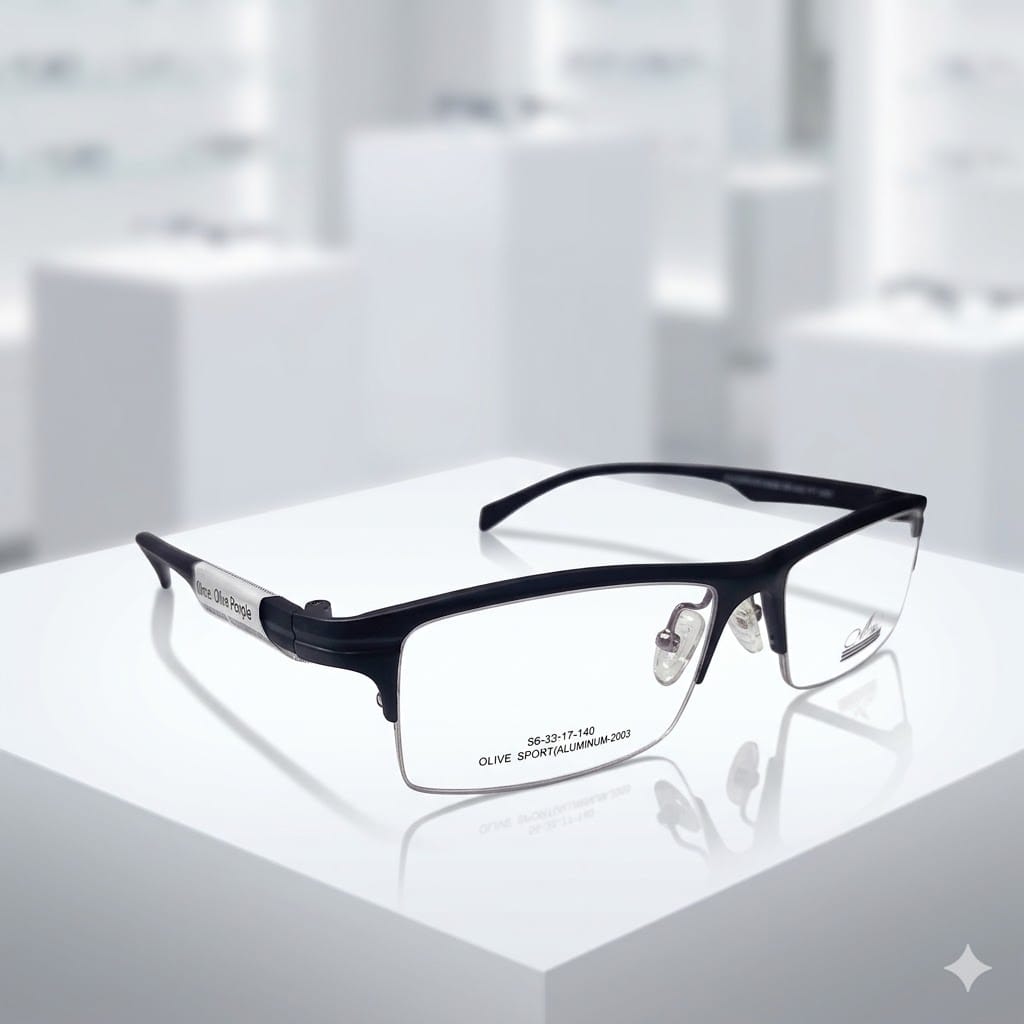 Armazón Oftálmico Olive People ALUMINUM-2003 Gris/Negro