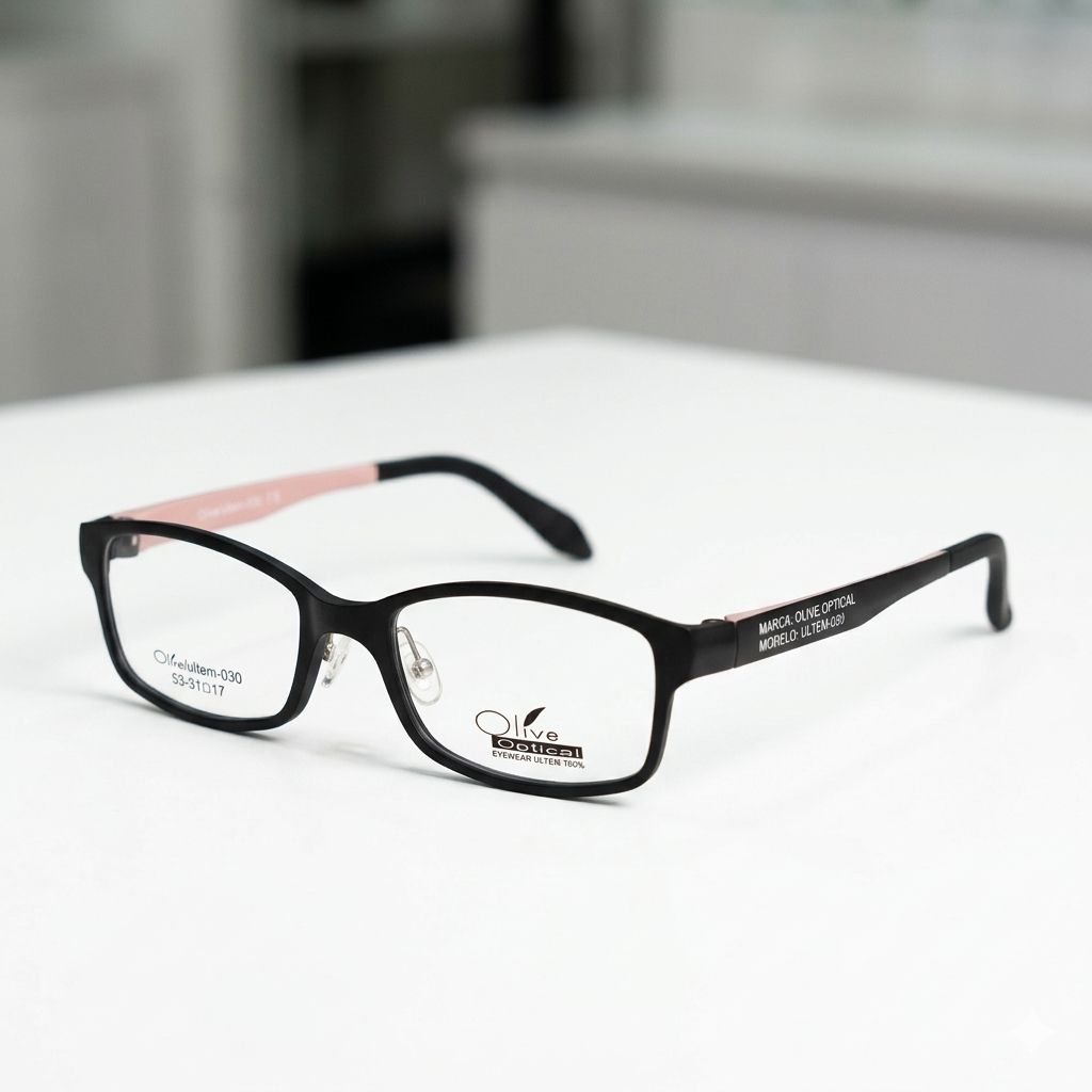 Armazón Oftálmico Olive Optical ultem-030 Negro/Rosa