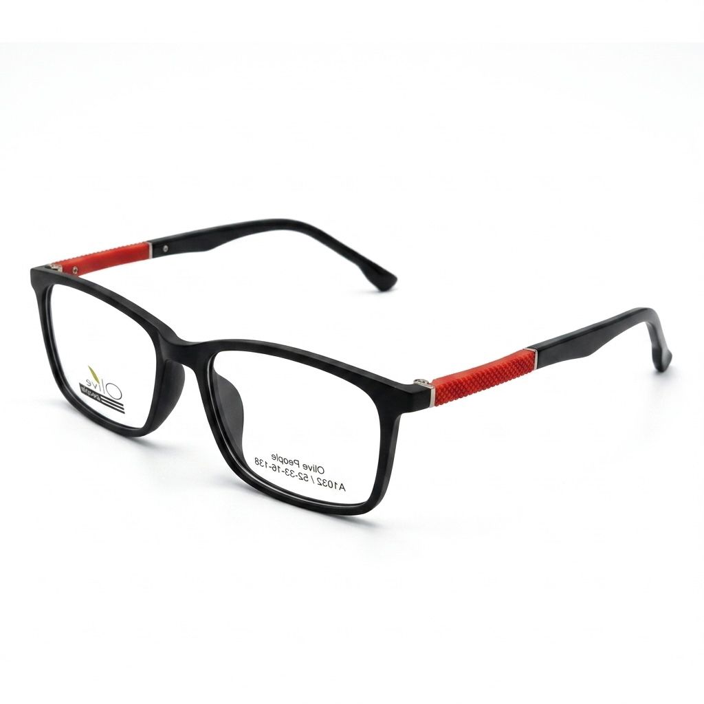 Armazón Oftálmico Olive People PEOPLE-A1032 Negro/Rojo