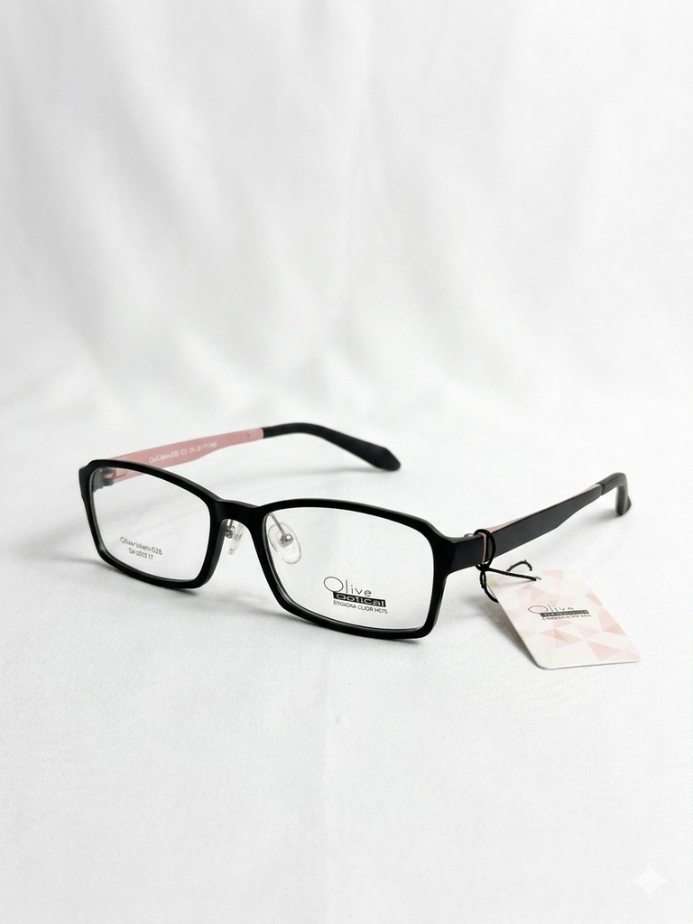 Armazón Oftálmico Olive Optical ultem-028 Negro/Rosa