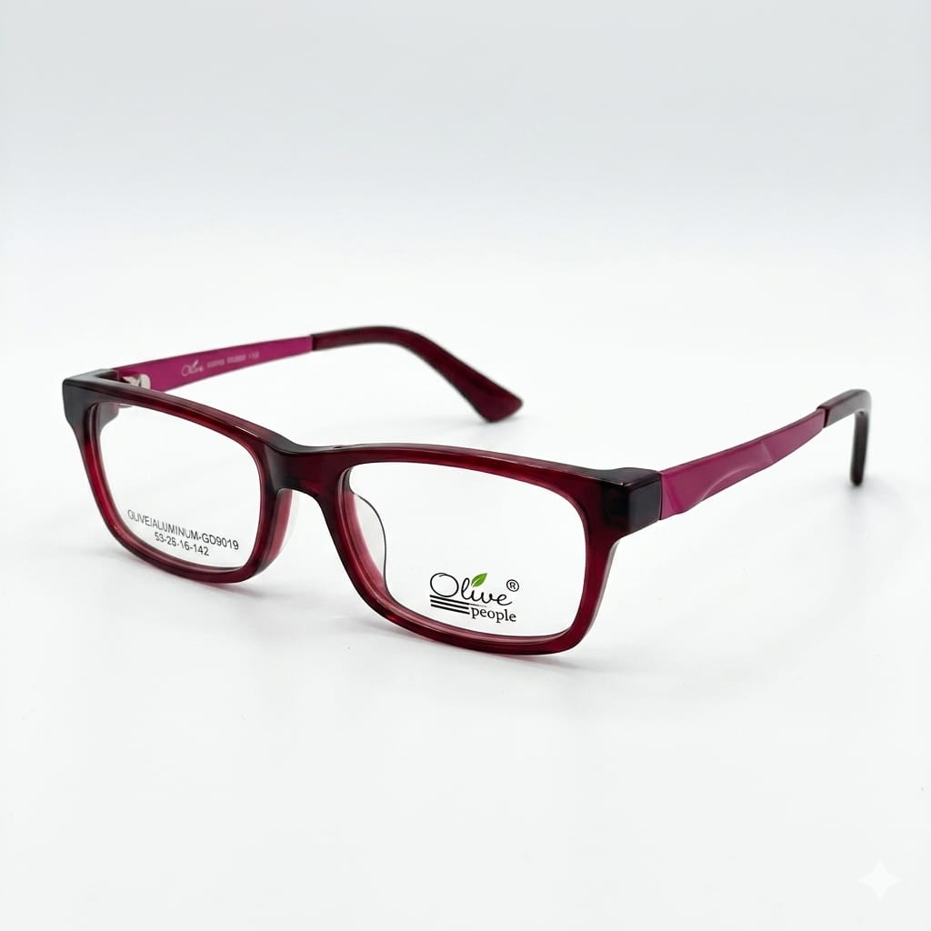 Armazón Oftálmico Olive People ALUMINUM-GD9019 Vino-Rosa