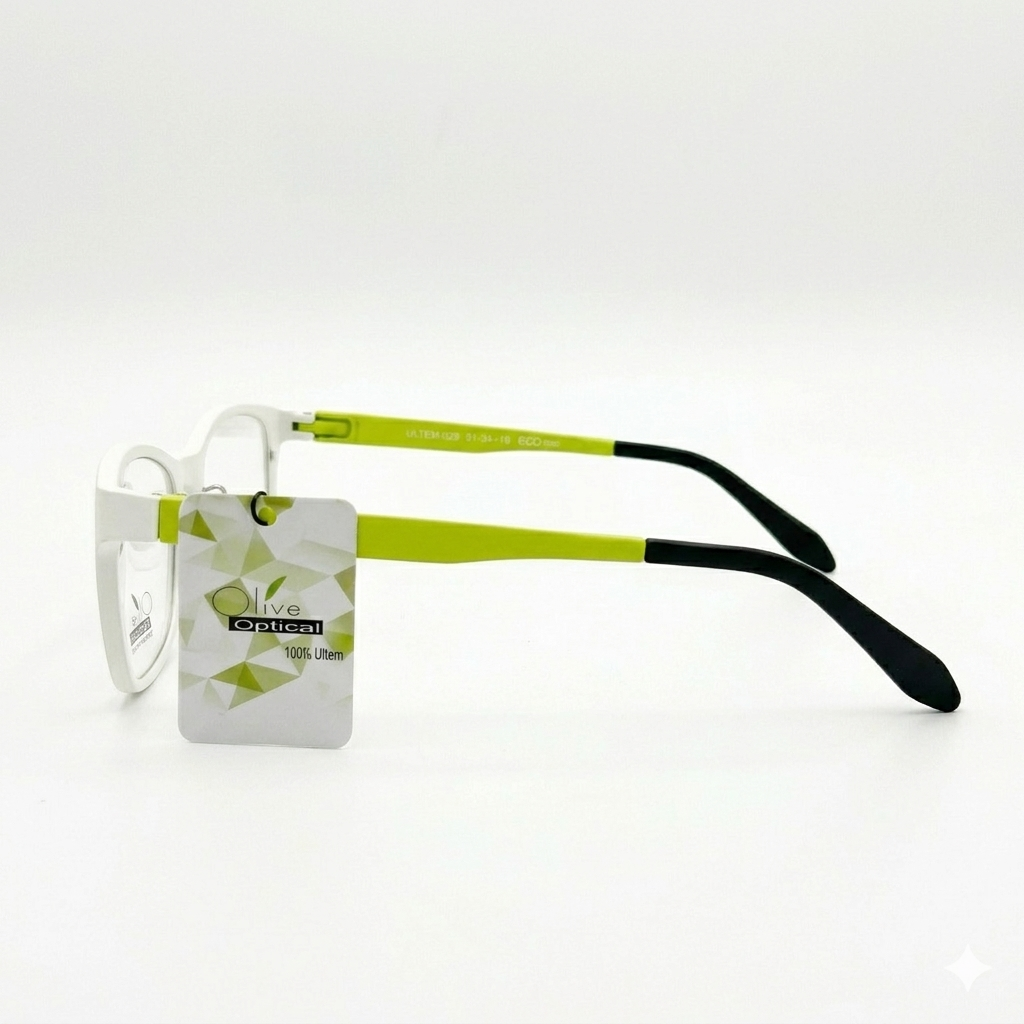 Armazón Oftálmico Olive Optical ultem-029 Blanco/Verde