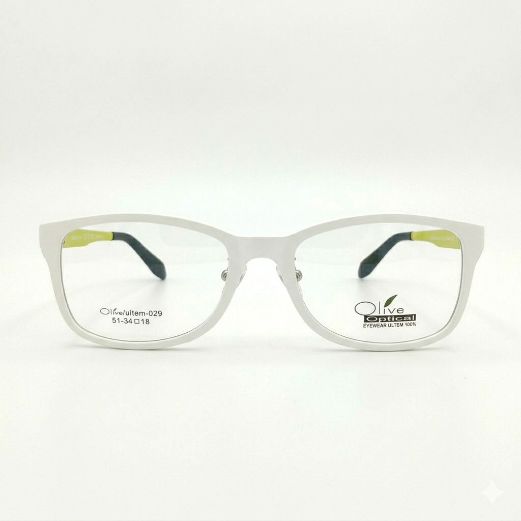 Armazón Oftálmico Olive Optical ultem-029 Blanco/Verde