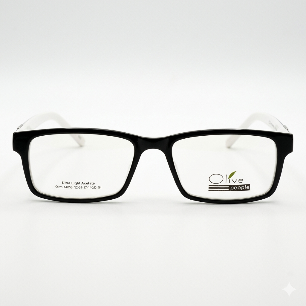 Armazón Oftálmico Olive People Olive-A4058 Negro/Blanco