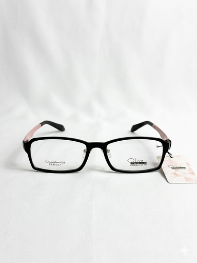 [AOLLUL28NESA] Armazón Oftálmico Olive Optical ultem-028 Negro/Rosa