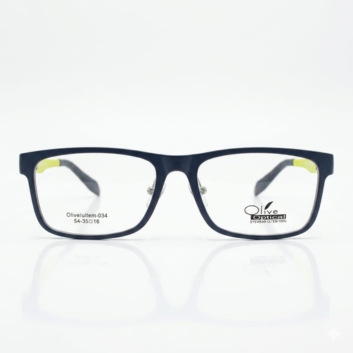 [AOLLUL34NEDE] Armazón Oftálmico Olive optical ultem-034 Negro/Azul/Verde