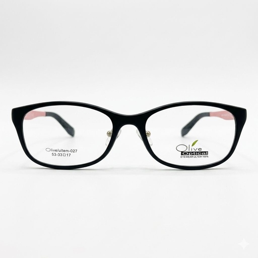 [AOLMUL27NESA] Armazón Oftálmico OLIVE ULTEM ultem-027 Negro/Rosa