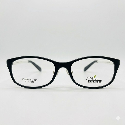 [AOLMUL27NECO] Armazón Oftálmico OLIVE ULTEM ultem-027 Negro/Blanco