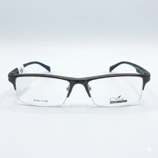 [AOLEAL03CARO] Armazón Oftálmico Olive People ALUMINUM-2003 Café/Negro