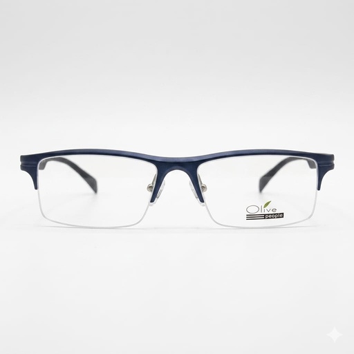 [AOLEAL03AZRO] Armazón Oftálmico Olive People ALUMINUM-2003 Azul/Negro