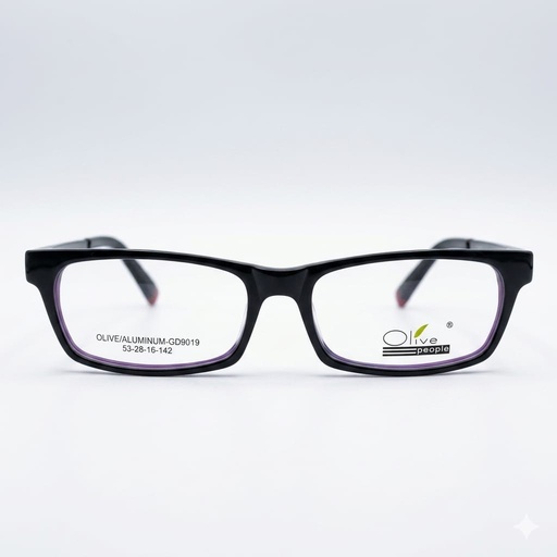 [AOLEAL19NEJO] Armazón Oftálmico Olive People ALUMINUM-GD9019 Negro/Rojo